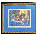 Framed Itzchak Tarkay Too Cold At Home Print R42