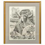 Framed Richard D Harris S&N Mountain Man Print