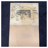 Military Pencil Sketch British Tail-Less Intercept