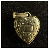 10K Heart Shaped Pendant Small Gold Jewelry