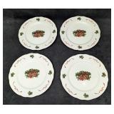4 Retired Menuet Basket Of Cheer China Dinner Plat
