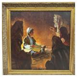 Jesus at the Temple by Brian Jekel Gold Toned Orna