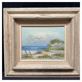 Conden Signed Original Oil Painting Coastal Dunes