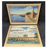 2 Mary Quinnan Whittle Old Florida Art Placemats