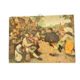 Pieter Bruegel Peasant Dance Print On Wood