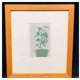 Signed & Numbered Print Of Green Plant