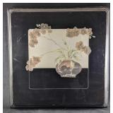 Oriental Style Orchid Wood Wall Decoration