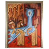 Framed Original Dania Sierra Oil On Canvas "Supern