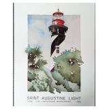 Pat Madden Signed The Light Lighthouse Print AP 38