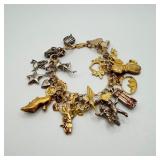 Vintage 14k Gold Charm Bracelet