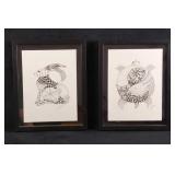 Floating Frame Faith ZentangledZoo Turtle And Hare