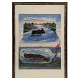 S&N Absolut Statehood: Maine Suzanne T White Print