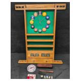 Vintage Billiard Cue Rack Cue Stick Holder Clock