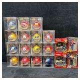 NASCAR Collectible Ornament Set Eighteen Car Figur
