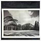 Black and White Inkjet Photograph Print Mountain G