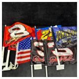 NASCAR Car Flags Dale Earnhardt Dale Jr. jeff Gord