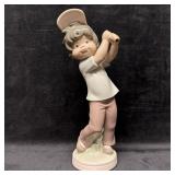 Lladro Sport Billy Boy Golfer Porcelain Figurine