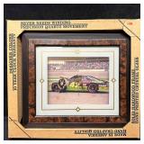 Kyle Petty #42 NASCAR Yardley Clock Framed Mello Y
