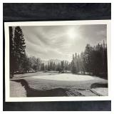 Black and White Inkjet Photography Print Golf Cour