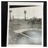 Black and White Analog Photograph Print Fenway Par