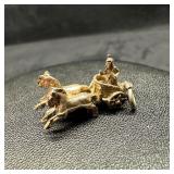 Vintage .800 Silver Chariot Charm