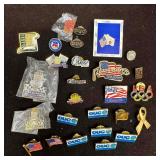 Vintage Enamel Pins Olympics Political OUC Patriot