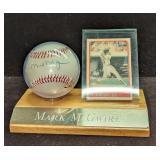 Autographed Mark McGwire With Sportflics Card