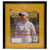 Framed  LPGA  Brittany Lincicome Autographed Golf