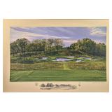 Linda Hartough Artist Proof Litho Golf Bethpage S