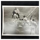 Silver Gelatin Print Baseball Action at Home Plate