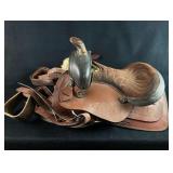 Vintage Western B Bar B Childs 13" Ridding Saddle