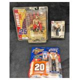 3 NASCAR Tony Stewart Figures And Ornament