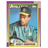 1990 Rickey Henderson Topps Baseball Card