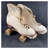 Vintage Roller Skates Goodyear White Roller Skate