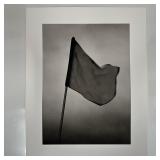 Golf Flag Michael Faye Embossed Black and White Fi