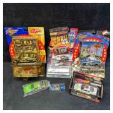 NASCAR Die Cast Car Replica Set Ten Vehicles Truck