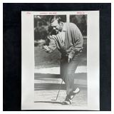 Arnold Palmer Classic Golf Pose Black and White An