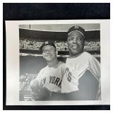Mickey Mantle and Willie Mays Black and White Anal