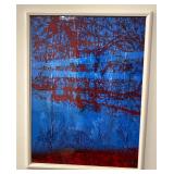 Signed Untitled Original Abstract Acrylic Paper By