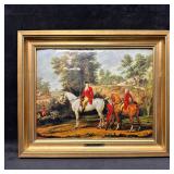Departure for Hunting French Painting Helca Reprod