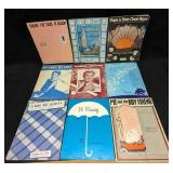 9 Vintage Classic Music Sheet Music Star Dust