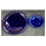 Cobalt Blue Glass Serving Dishes