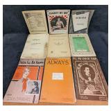 9 Vintage Western Sheet Music