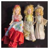 Vintage Doll Collection Lot of Three Dolls