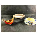 Delft Blue Made in Holland, Ashtray and Incense Ho