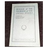 Taft - Message Of The President Of the United Stat
