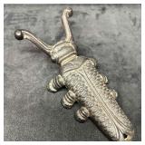 Antique Cast Iron Black Boot Jack Beetle Shoe Remo