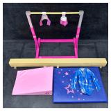 American Girl Gymnastics Set with Bars Balance Bea