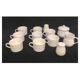 Lot of 12 Porcelain Tea Dining set from Fruit De B