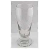 Vintage Etched Beer Glass Anheuser Busch
